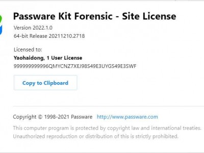 压缩文件密码找回工具丨Passware Kit Forensic 2022 v1 (64-bit)